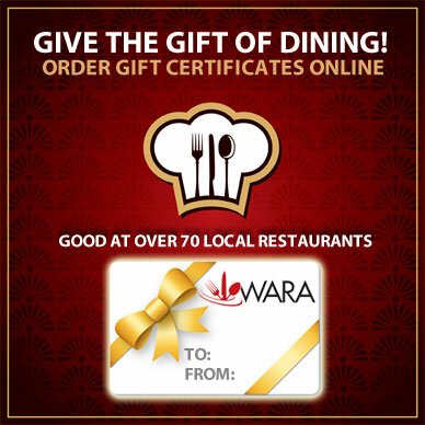 Give the gift of dining! Order gift certificates online.